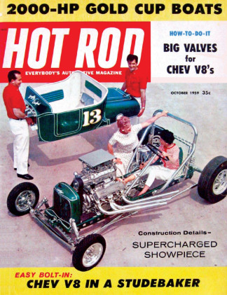 HOT ROD 1959 OCT - MICKEY TESTS, CHRISTMANs SIDEWINDER
